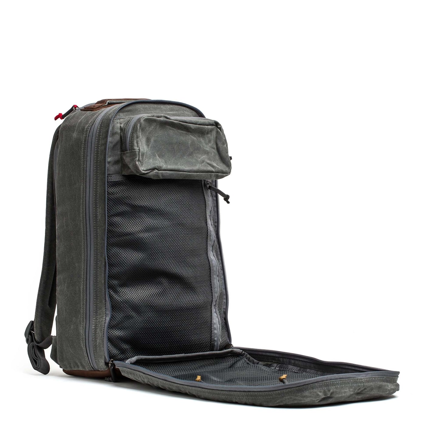 Double Compartment Bullet Ruck - Heritage Waxed Canvas - 18L