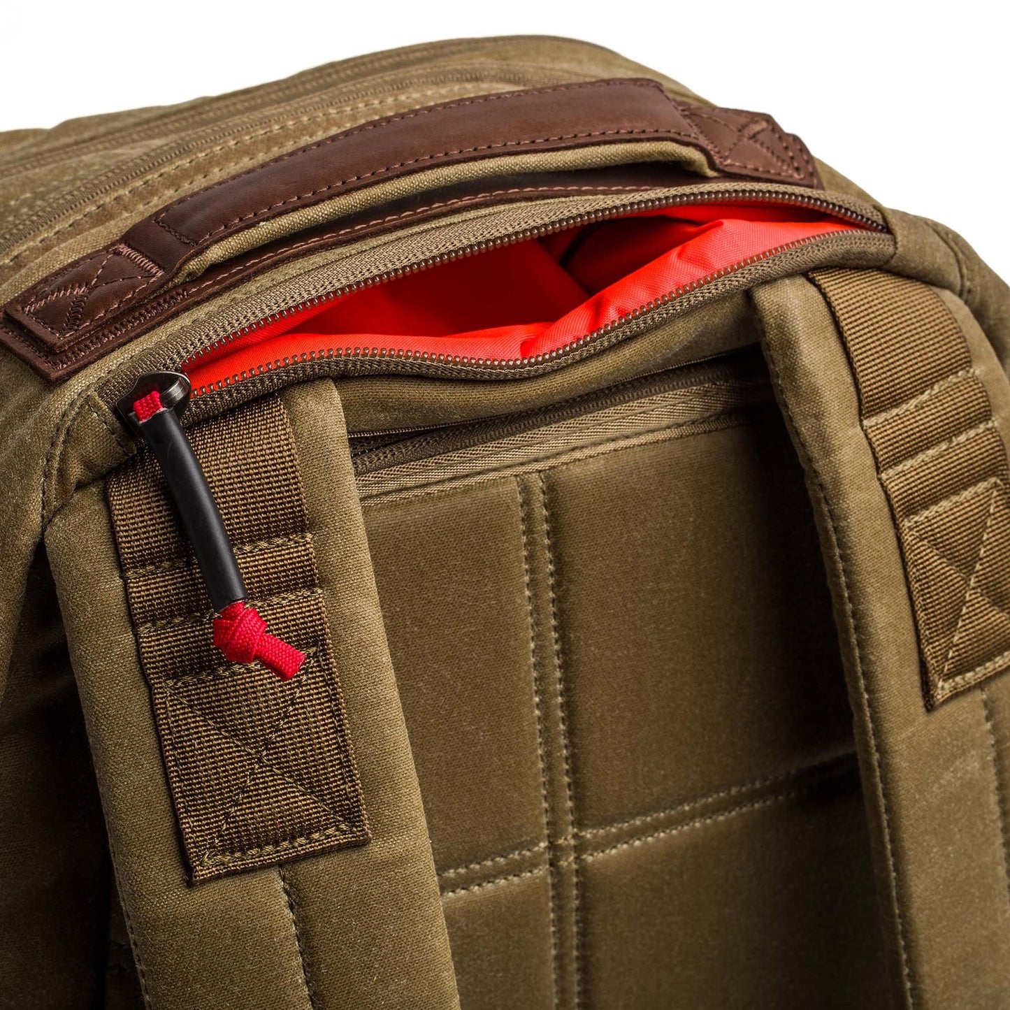 Double Compartment Bullet Ruck - Heritage Waxed Canvas - 18L