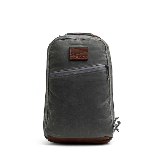 Double Compartment Bullet Ruck - Heritage Waxed Canvas - 18L